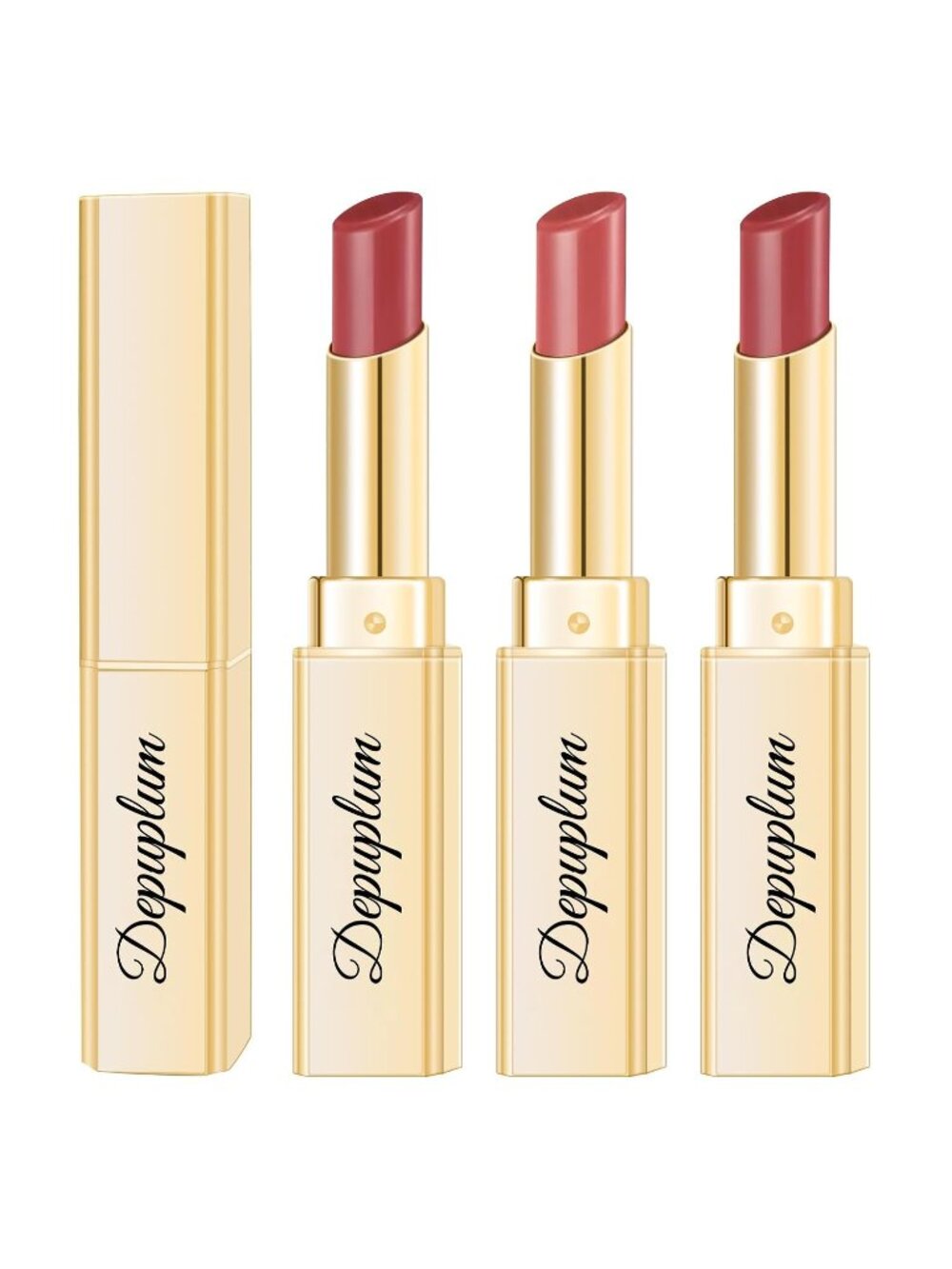 Women's DM68/95/98 3Pcs Glow Reviver Moisture Lip Gloss Creamy Tinted Lip Balm